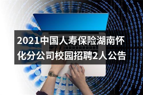 2021中国人寿保险湖南怀化分公司校园招聘2人公告 图片