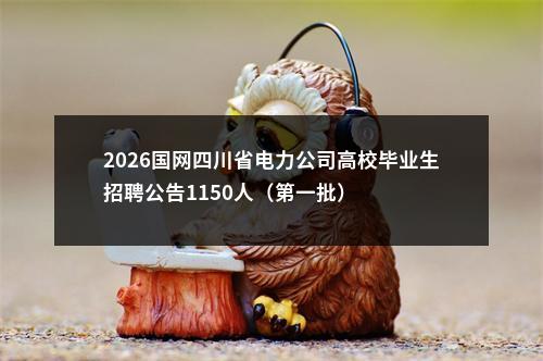 2026国网四川省电力公司高校毕业生招聘公告1150人（第一批） 图片