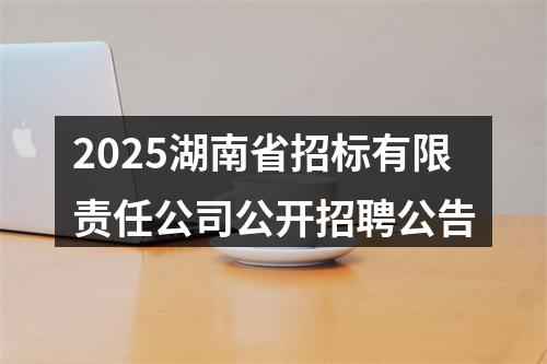 2025湖南省招标有限责任公司公开招聘公告 图片