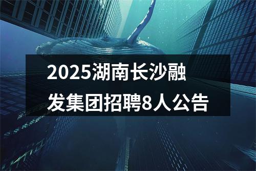 2025湖南长沙融发集团招聘8人公告 图片