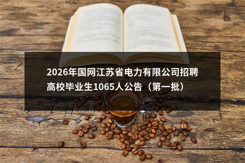 2026年国网江苏省电力有限公司招聘高校毕业生1065人公告（第一批）                进入阅读模式 图片