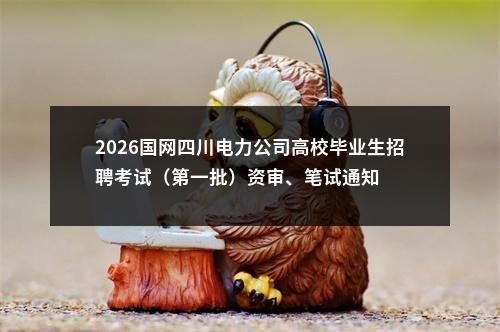 2026国网四川电力公司高校毕业生招聘考试（第一批）资审、笔试通知 图片