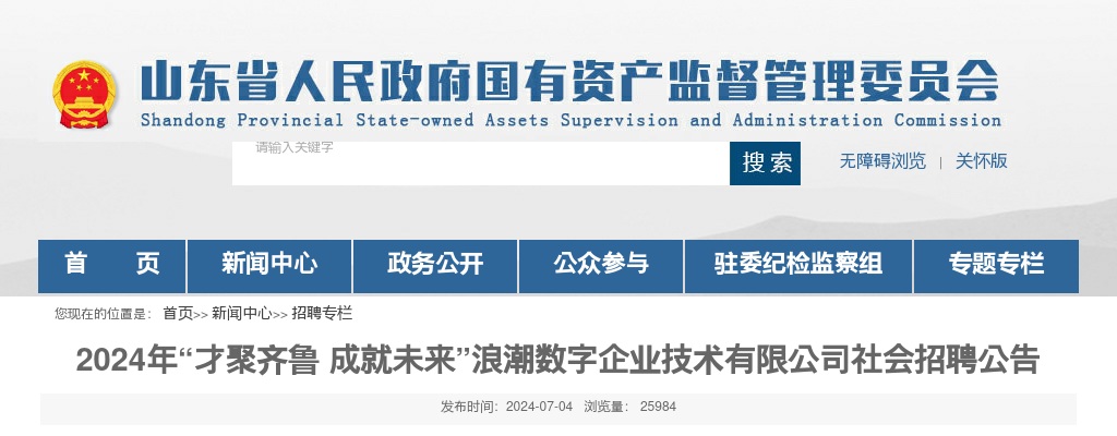 2024年浪潮数字企业技术有限公司社会招聘公告(20人） 图片