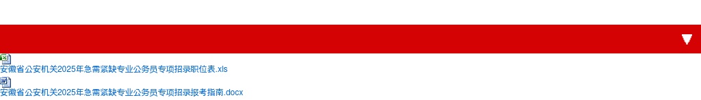 2025年安徽省公安机关急需紧缺专业公务员专项招录公告 图片