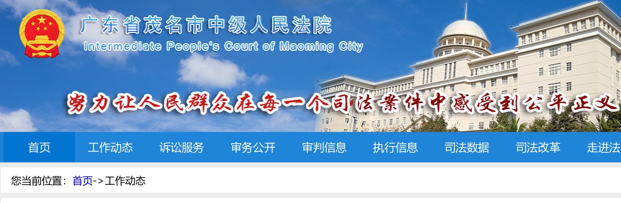 2021广东茂名市中级人民法院选调公务员公告（9人） 图片