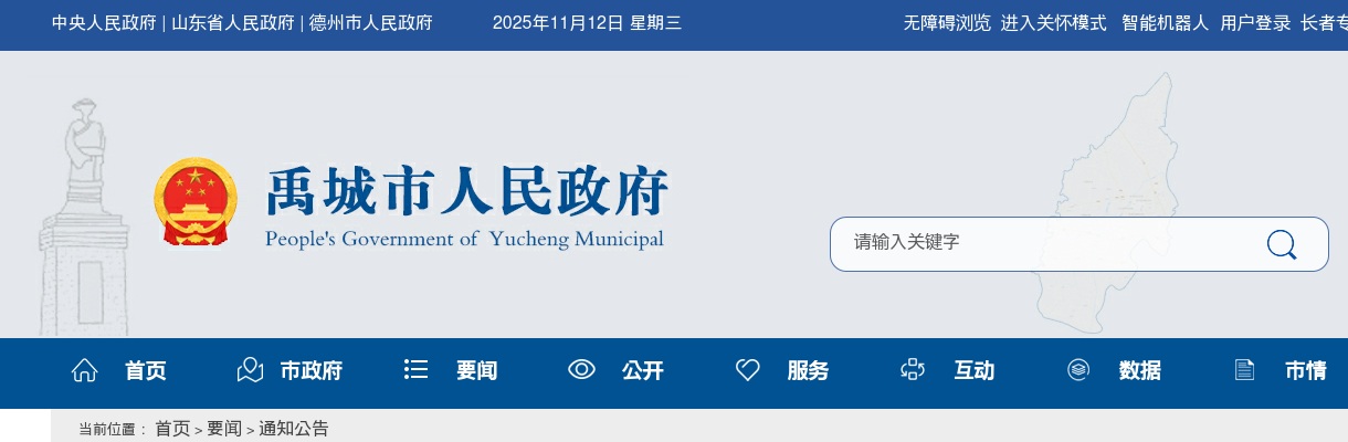 2025年德州禹城市事业单位引进优秀青年人才递补进入考察体检范围人员公告 图片